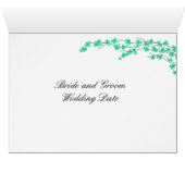 花見席カード – ターコイズ花 (内部横(下))