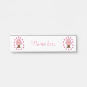 花見日本のさくらんぼツリパーソナライズされたー サインプレート (正面)