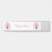 花見日本のさくらんぼツリパーソナライズされたー サインプレート (正面)