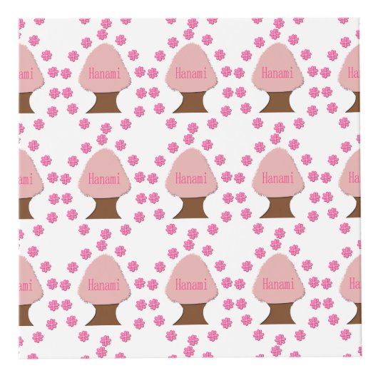 花見日本のさくらんぼツリパーソナライズされたー フォトキューブ (右)