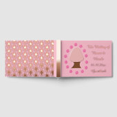 花見日本のさくらんぼツリーカスタムウェディング ゲストブック (全面)