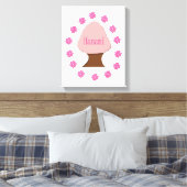 花見日本のさくらんぼツリー キャンバスプリント (インサイチュ (寝室))