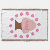 花見日本のさくらんぼツリー スローブランケット (正面)