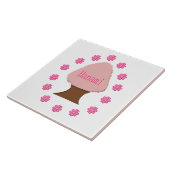 花見日本のさくらんぼツリー タイル (側面)