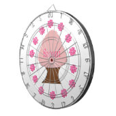 花見日本のさくらんぼツリー ダーツボード (正面右)