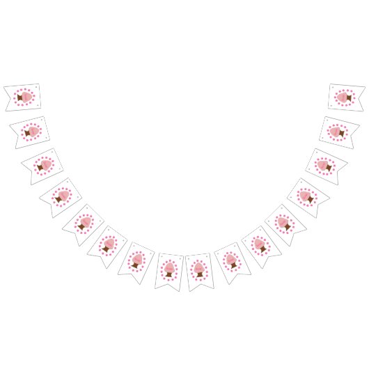 花見日本のさくらんぼツリー バンティングフラッグ (全)