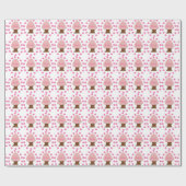 花見日本のさくらんぼツリー ラッピングペーパー (フラット)