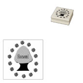 花見日本のさくらんぼツリー ラバースタンプ (押印)