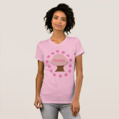花見日本のさくらんぼツリー Tシャツ (正面フル)