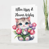 花見花あいさつ空白のきカード カード (正面)