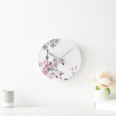 花見 |ブルーミング桜ブランチ ラウンド壁時計 (ホーム)