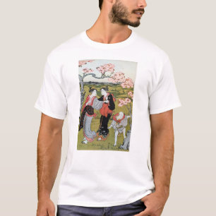 花見(一),清長花見(1),清永,浮世絵 Tシャツ