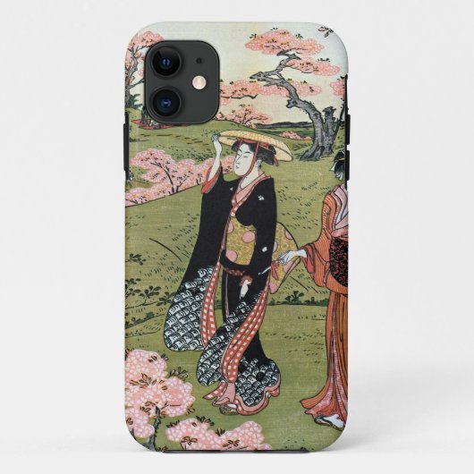 花見(三),清長花見(3),清永,浮世絵 Case-Mate iPhoneケース (裏面)