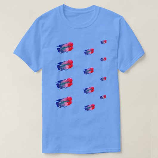 花角水族館のオーナーが贈り物をする Tシャツ (デザイン正面)