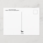 花言葉 ピンクのバラ ポストカード (裏面)