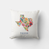 花詰めテキサス州クッション、カスタマイズ可能文字 クッション (正面)
