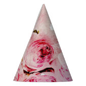 花誕生会の帽子の誕生日の女の子のピンクのバラ パーティーハット (左)