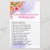 花誕生日女のことをどれだけ知っているか (正面)