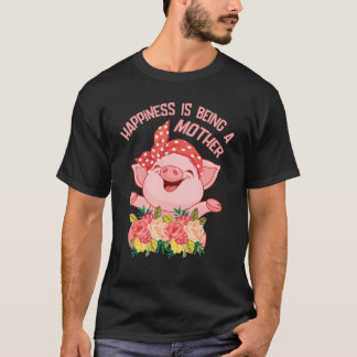 花豚の幸せは母の母の母の息子である Tシャツ