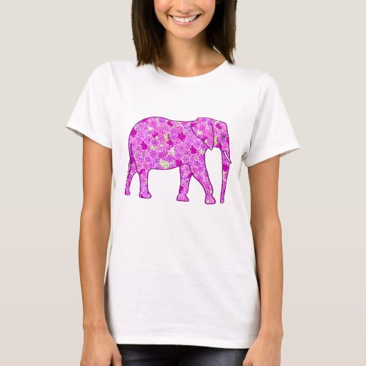 花象 – 蘭とマゼンタ Tシャツ (正面)