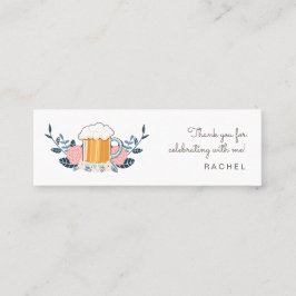 花買嫁がビールのバチェロレッテ スキニー名刺