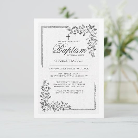 花賛美の宗教招待状 招待状 (スタンド正面)