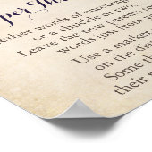 花赤ちゃんシャワーおむつ思考ゲームの看板 ポスター (角)