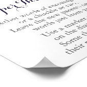 花赤ちゃんシャワーおむつ思考ゲームの看板 ポスター (角)