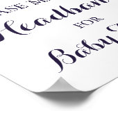 花赤ちゃんシャワーヘッドバンドステーションの看板ポスター ポスター (角)