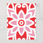 花赤と白の模様 チラシ (裏面)