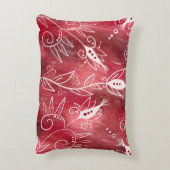 花赤と白柄 アクセントクッション (裏面(縦))