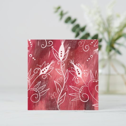 花赤と白柄 カード (スタンド正面)