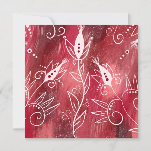 花赤と白柄 カード (正面)