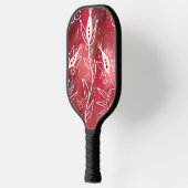 花赤と白柄 ピックルボールラケット (左)