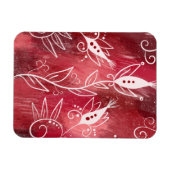 花赤と白柄 マグネット (横)