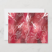 花赤と白柄 出欠カード (正面)