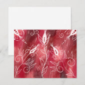 花赤と白柄 出欠カード (正面/裏面)