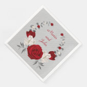 花赤と白植物性結婚リース (コーナー)