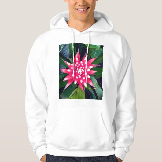 花赤と白花 パーカ (正面)