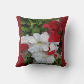 花赤と白装飾用クッション クッション (裏面)