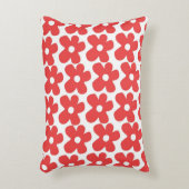 花赤と白Y2Kパターン アクセントクッション (正面(垂直))