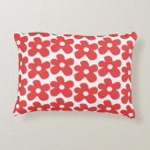 花赤と白Y2Kパターン アクセントクッション (裏面)