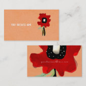 花赤オレンジの名刺 名刺 (正面/裏面)