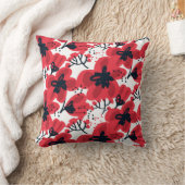 花赤：抽象芸術手描き模様。 クッション (ブランケット)