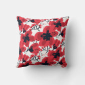 花赤：抽象芸術手描き模様。 クッション (裏面)