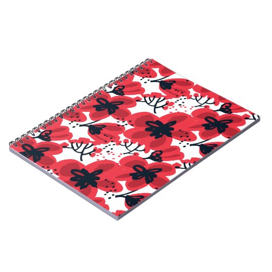 花赤：抽象芸術手描き模様。 ノートブック (左側)