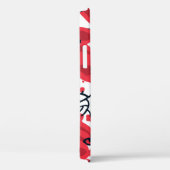 花赤:抽象芸術手描き模様。 Case-Mate iPhoneケース (裏面 / 右)