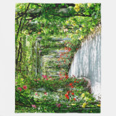 花路 フリースブランケット (正面)