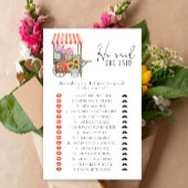 花車 – 彼は彼女はブライダルシャワーゲームを言った