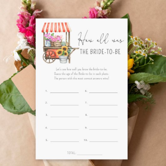 花車 – 花嫁の年齢